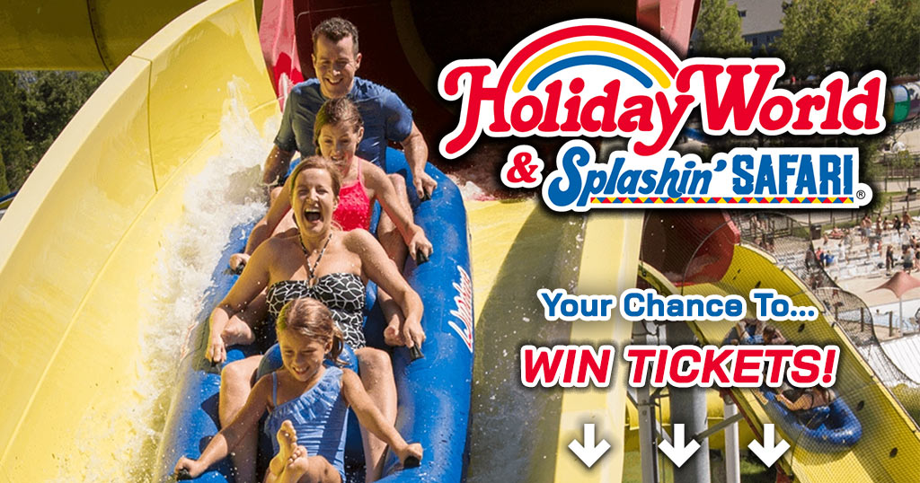 Your chance to win tickets to Holiday World and Splashin Safari