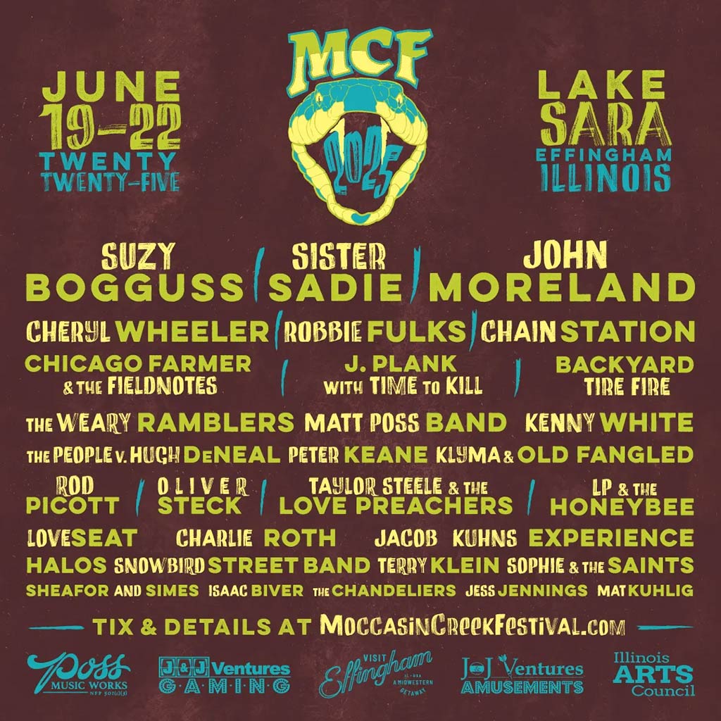 Moccasin Creek Festival June 19 - 22, 2025 at Lake Sara in Effingham, Illinois